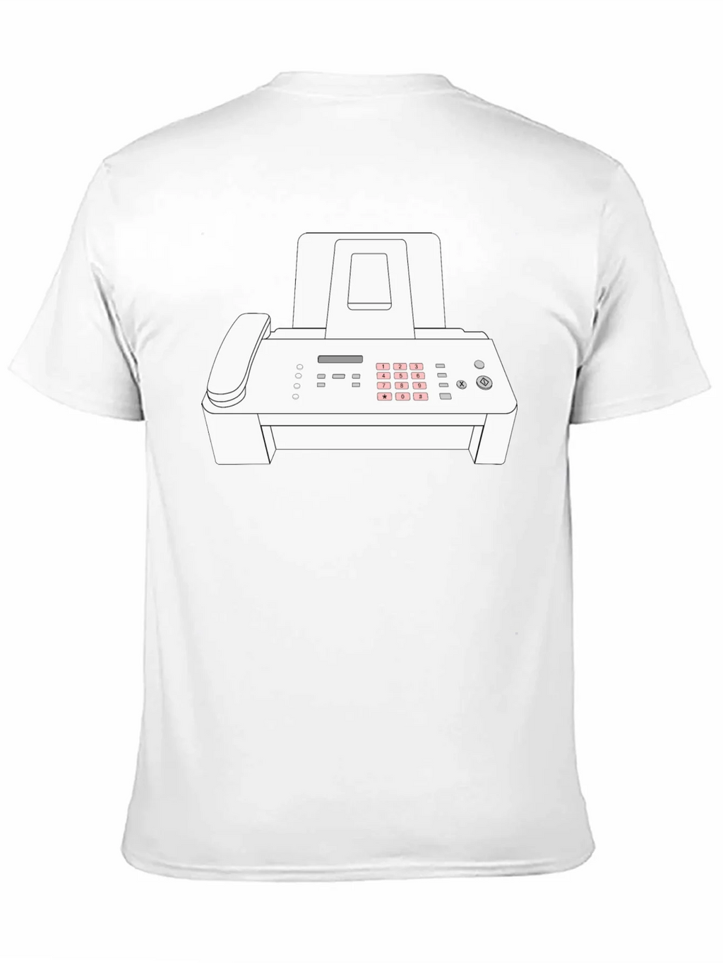 Fax Machine Graphic Tee - Retro Office Humor T-Shirt product image 2