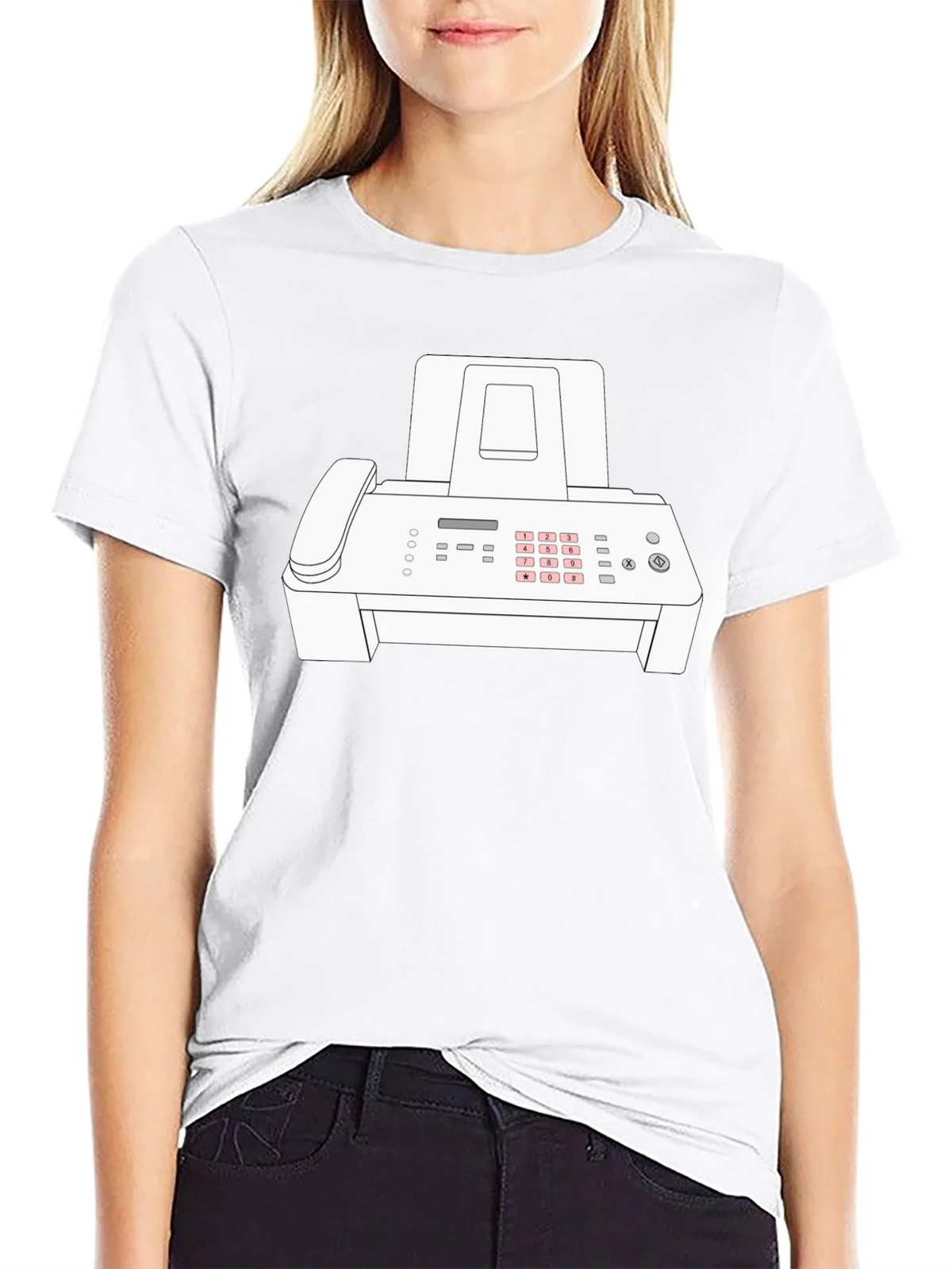 Fax Machine Graphic Tee - Retro Office Humor T-Shirt product image 10