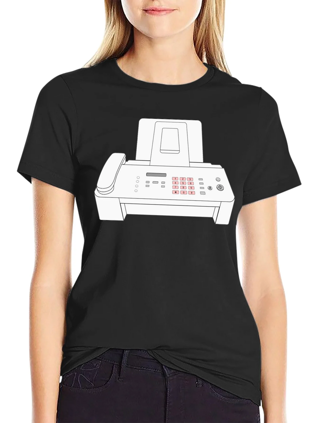 Fax Machine Graphic Tee - Retro Office Humor T-Shirt product image 5