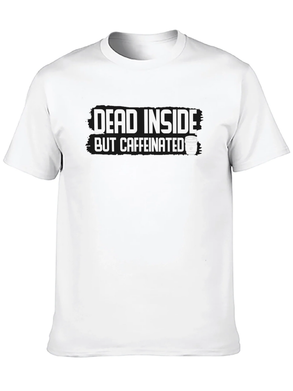 Dead Inside But Caffeinated Graphic Tee - Black Cotton product image 12