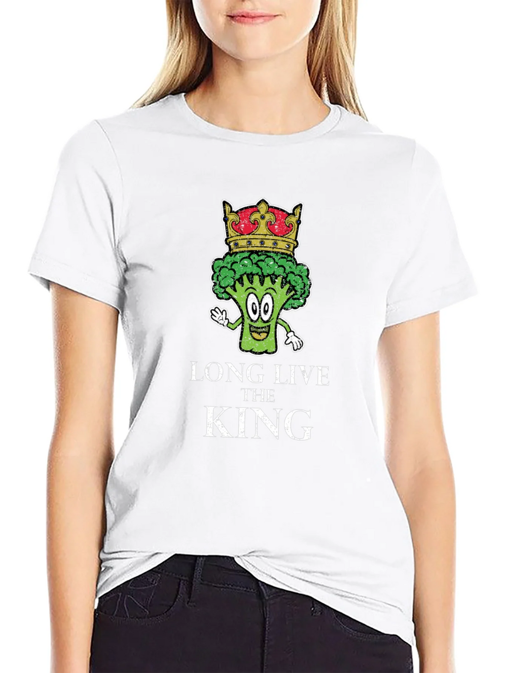 Long Live the King Broccoli T-Shirt product image 9