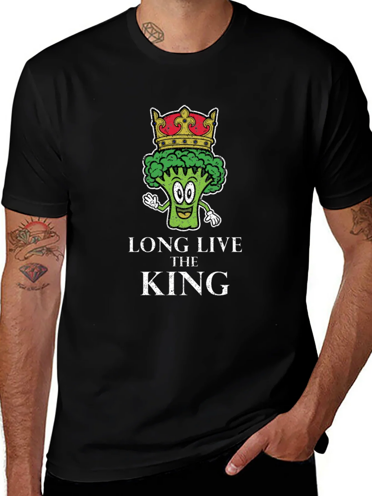 Long Live the King Broccoli T-Shirt product image 1