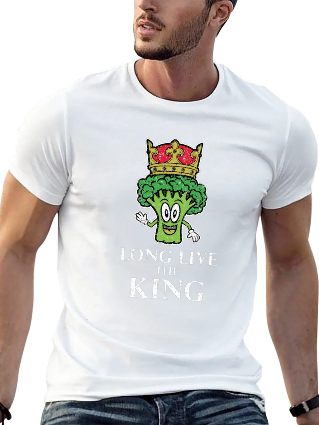 Long Live the King Broccoli T-Shirt product image 4