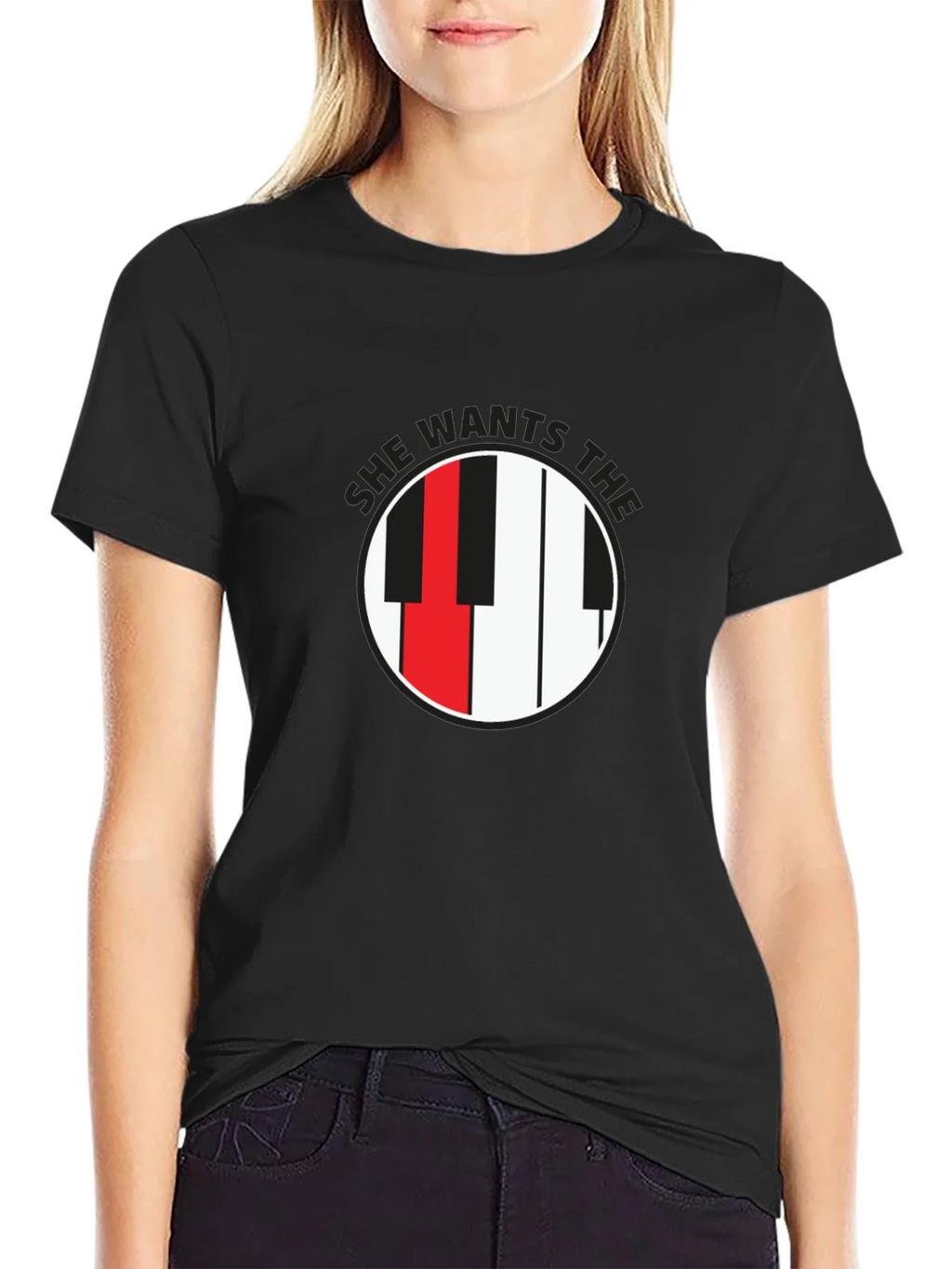 She Wants the D Black T-Shirt product image 5