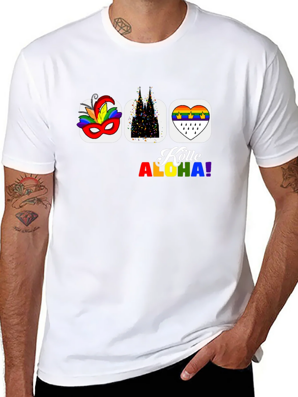 Köln Carnival Pride T-Shirt - Black Graphic Tee product image 10