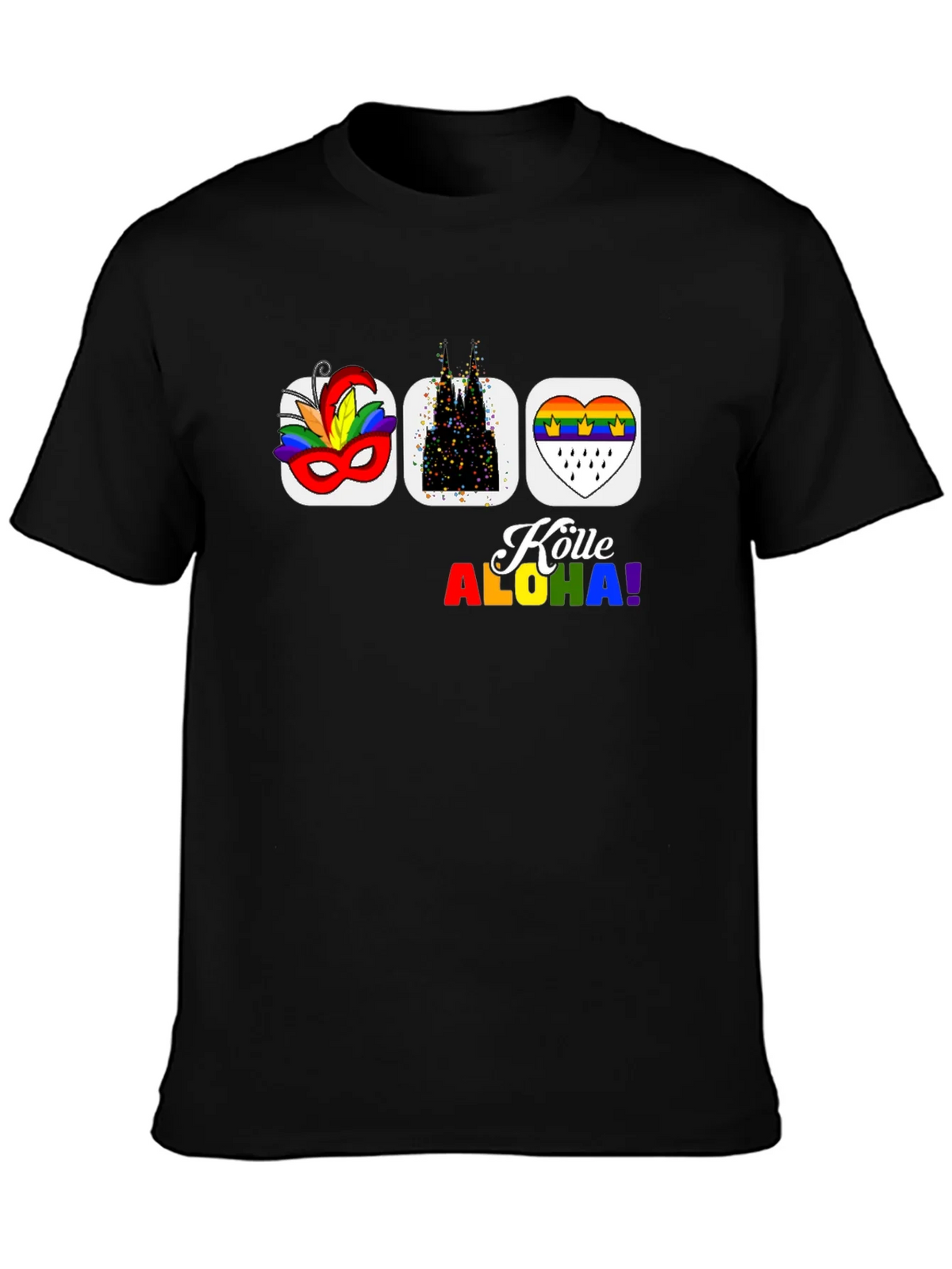 Köln Carnival Pride T-Shirt - Black Graphic Tee product image 6