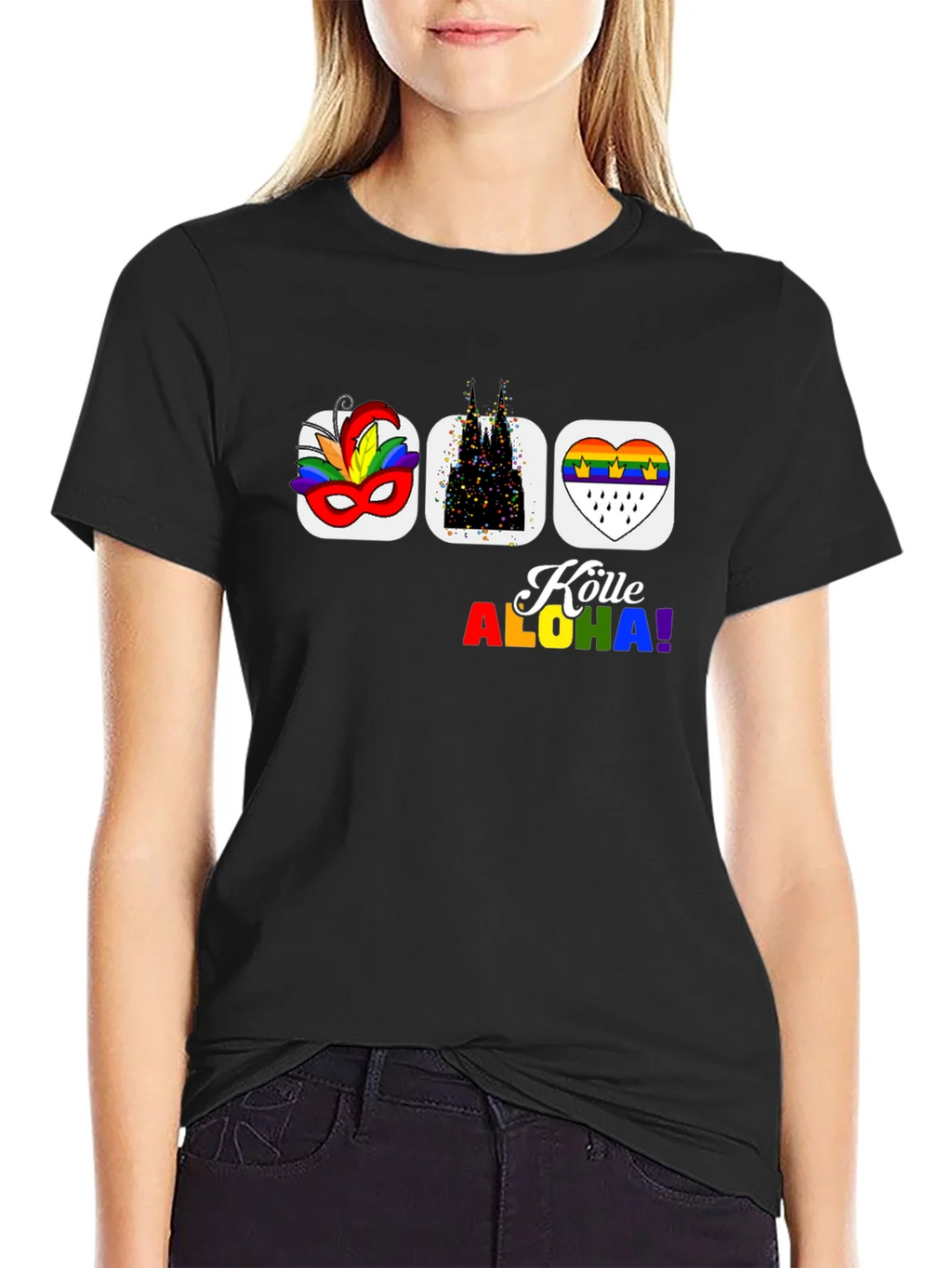 Köln Carnival Pride T-Shirt - Black Graphic Tee product image 5