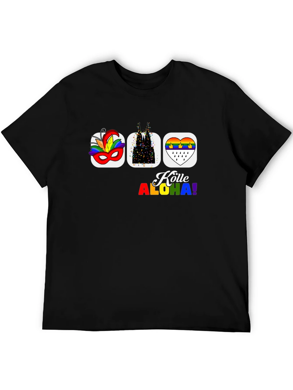 Köln Carnival Pride T-Shirt - Black Graphic Tee product image 8