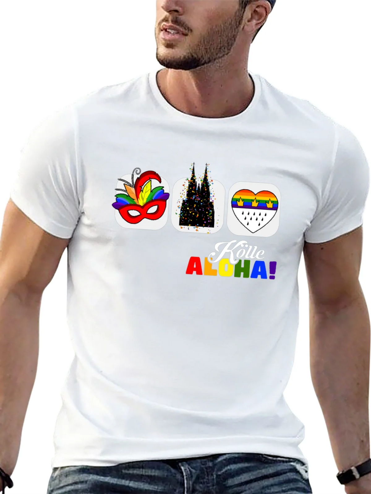 Köln Carnival Pride T-Shirt - Black Graphic Tee product image 4