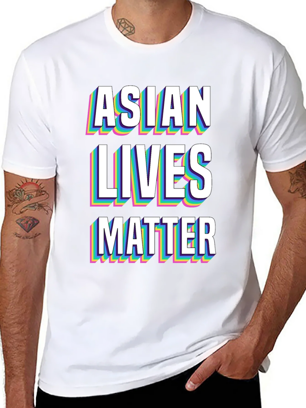 Asian Lives Matter Graphic Tee - Black product image 10