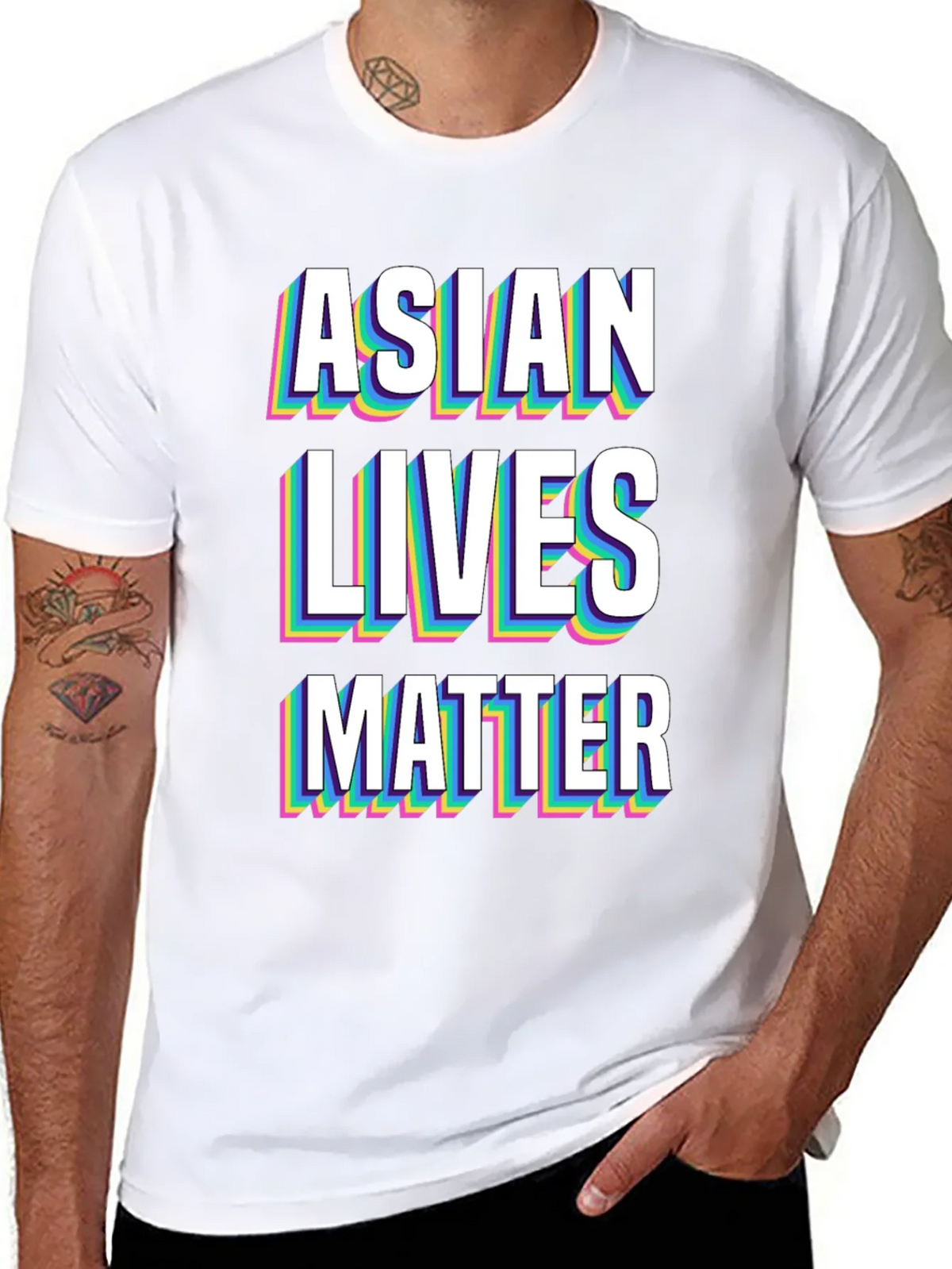 Asian Lives Matter Graphic Tee - Black product image 10