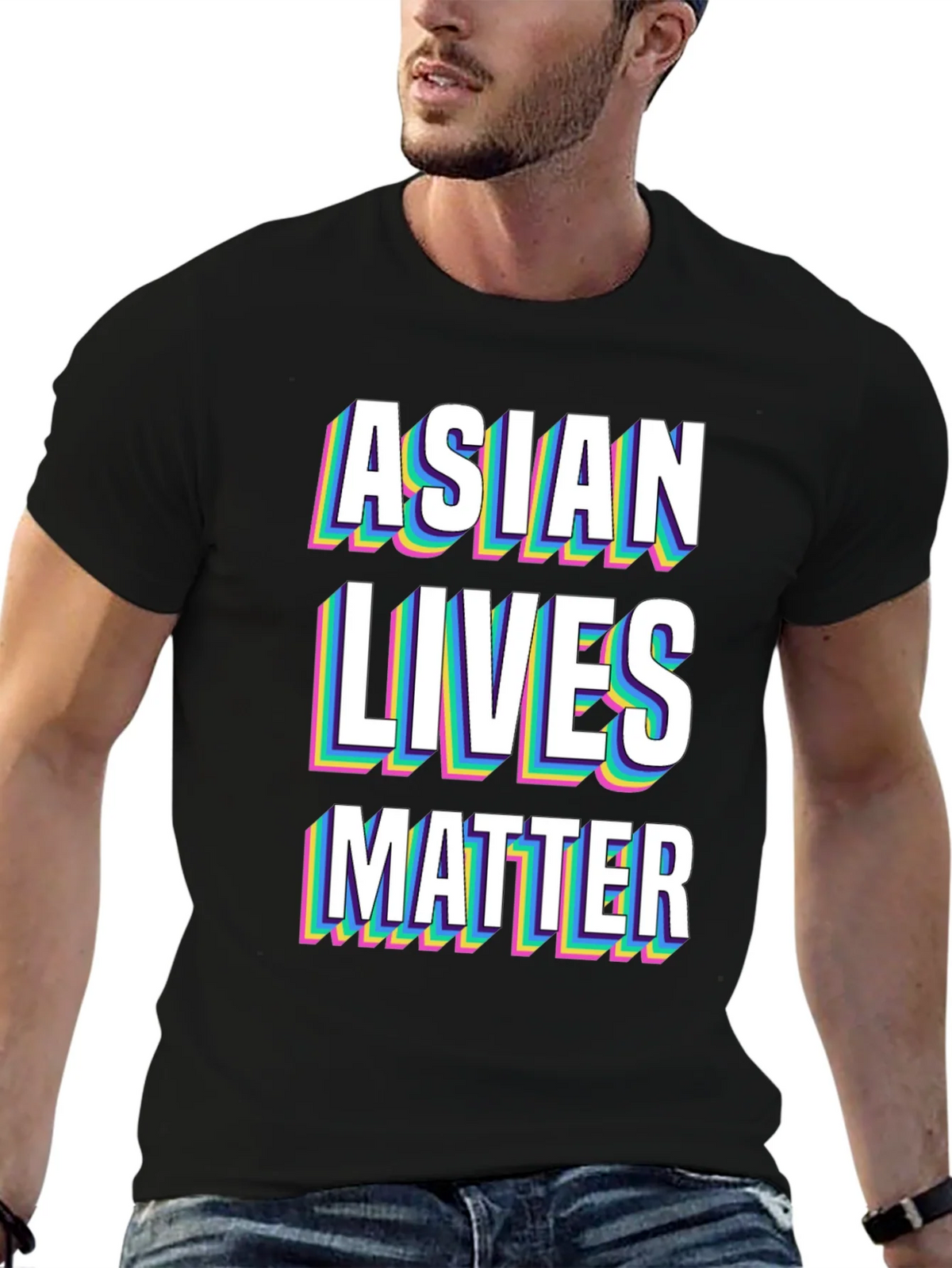 Asian Lives Matter Graphic Tee - Black product image 9