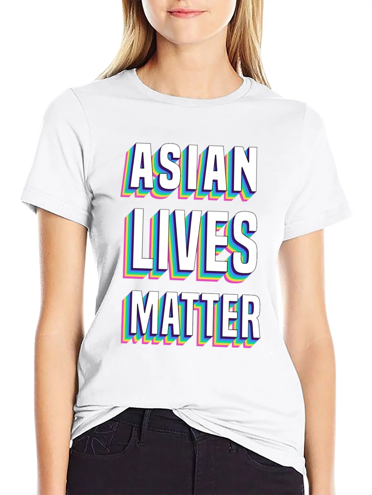 Asian Lives Matter Graphic Tee - Black product image 11