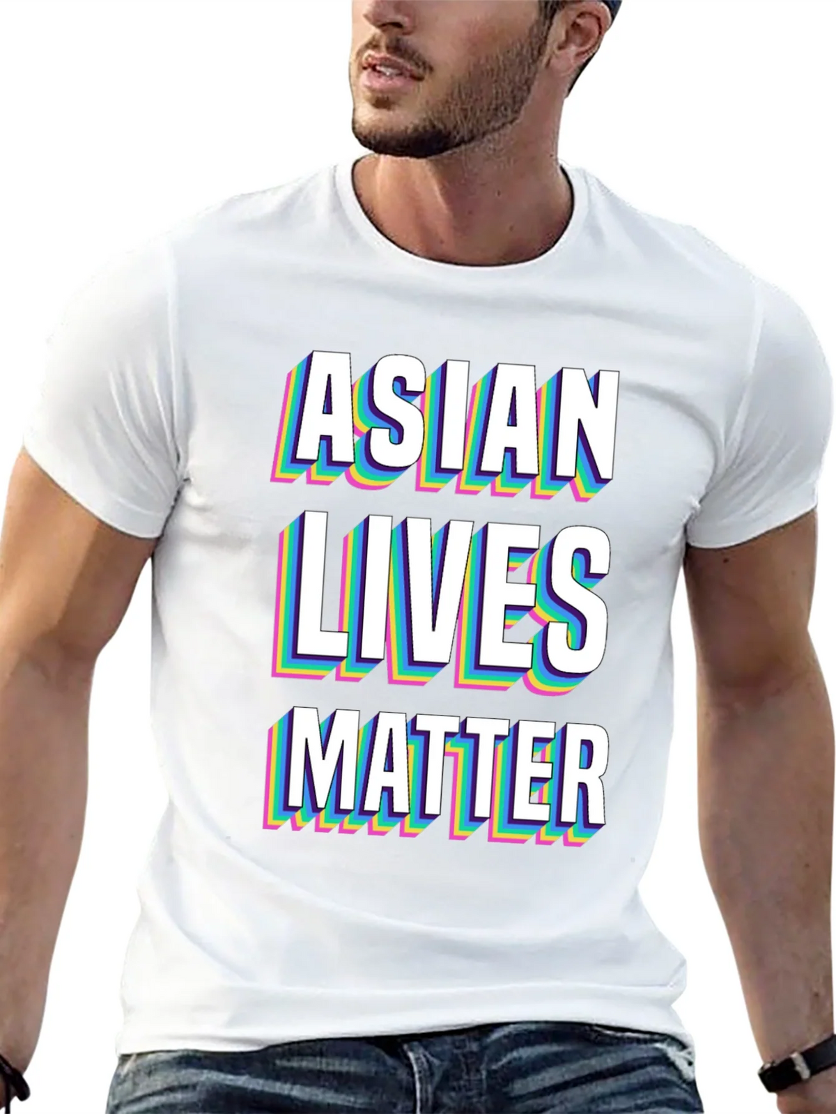 Asian Lives Matter Graphic Tee - Black product image 4