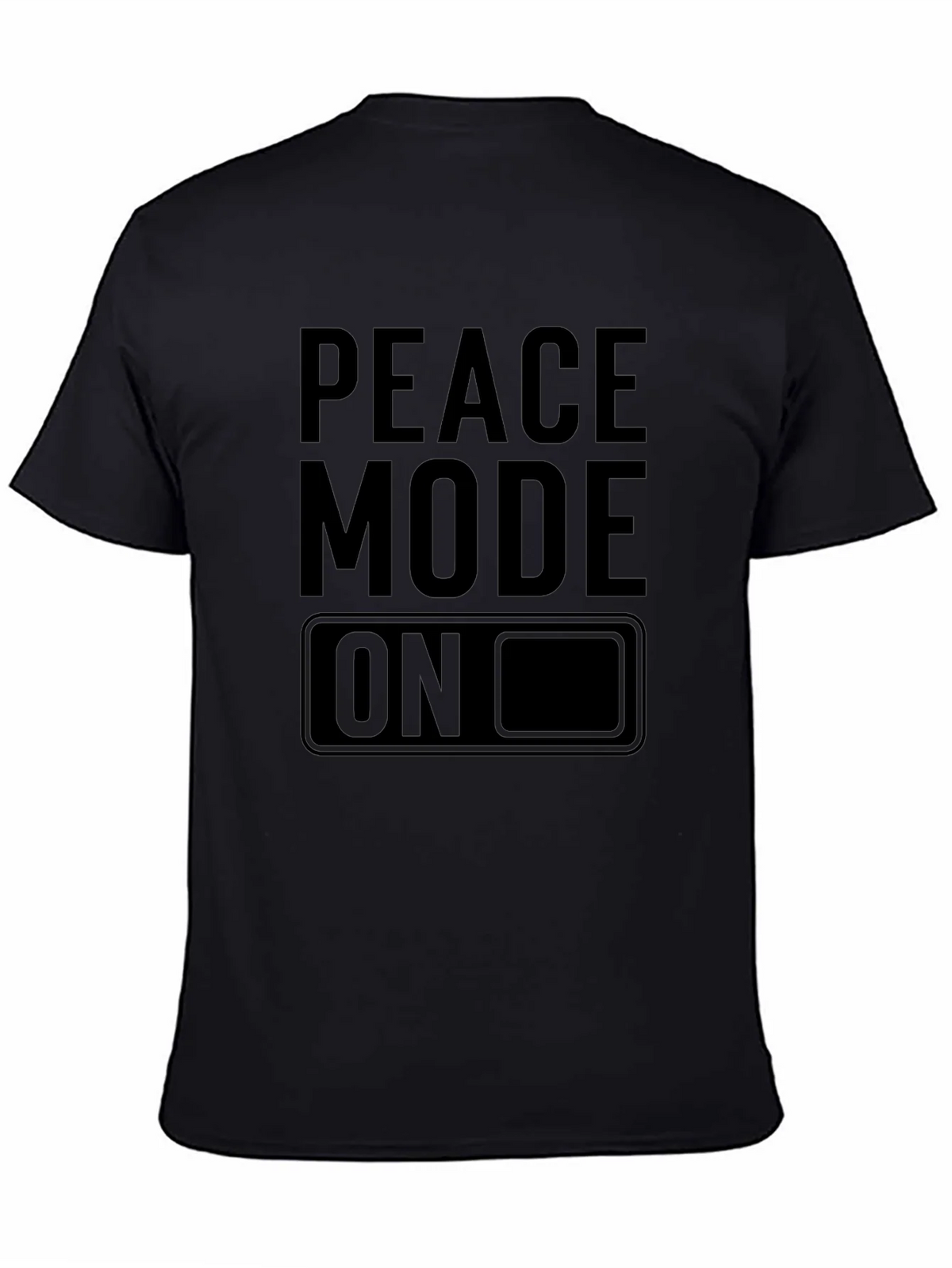 Peace Mode On Black Graphic Tee product image 7
