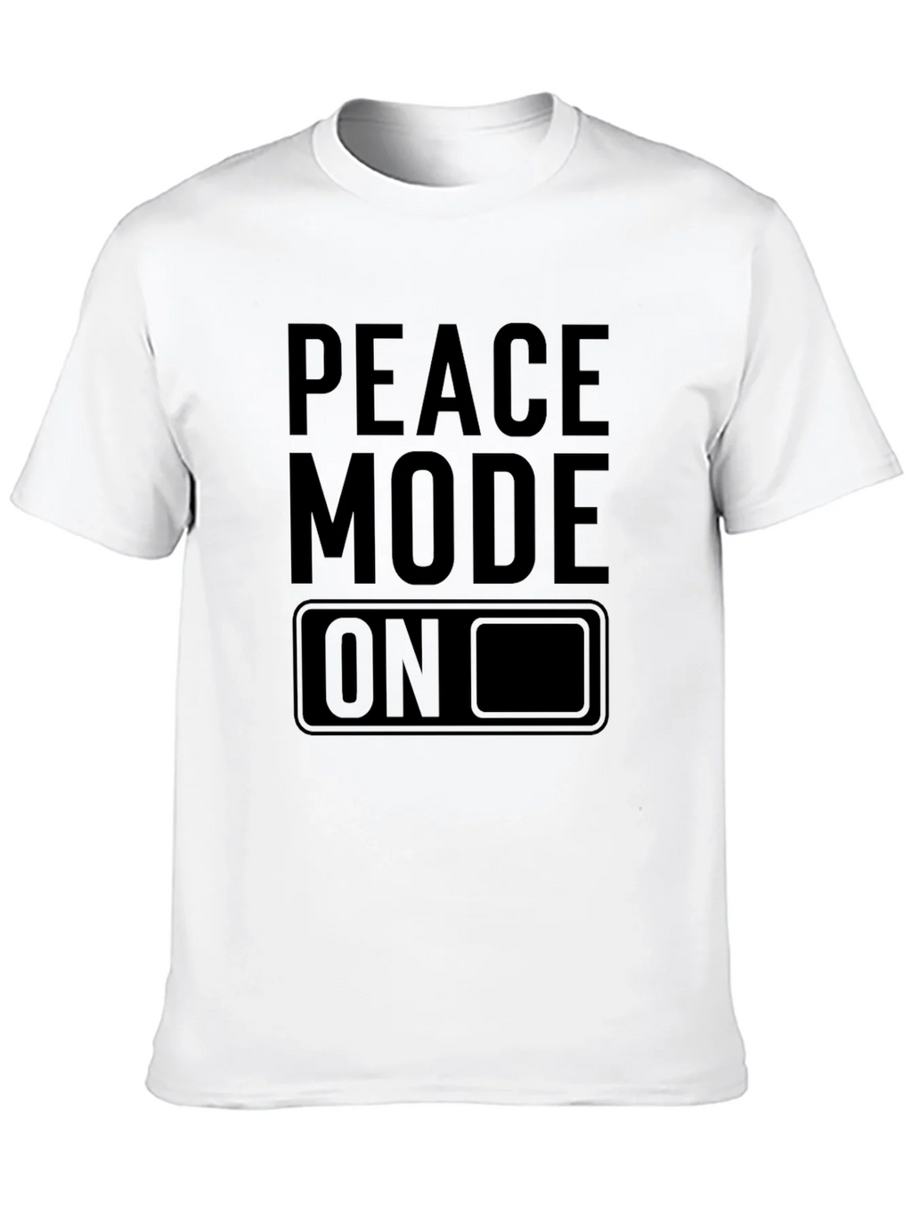 Peace Mode On Black Graphic Tee product image 12