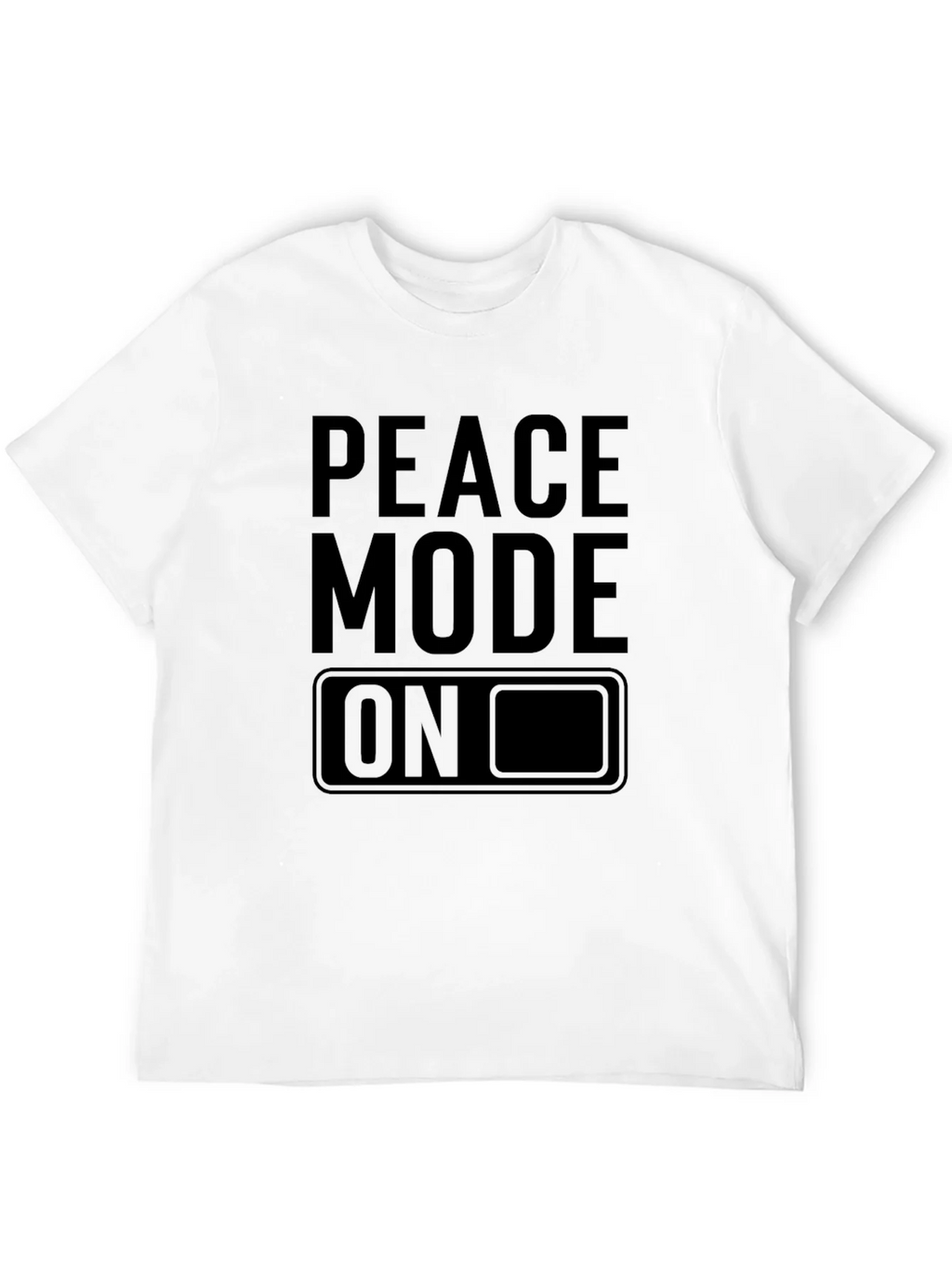 Peace Mode On Black Graphic Tee product image 3
