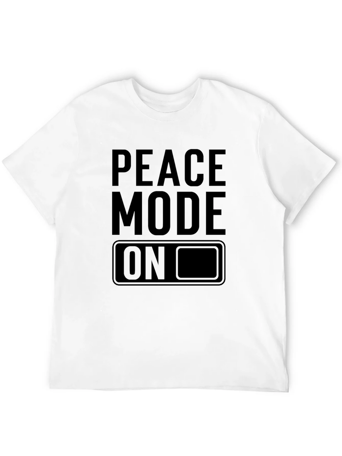 Peace Mode On Black Graphic Tee product image 3