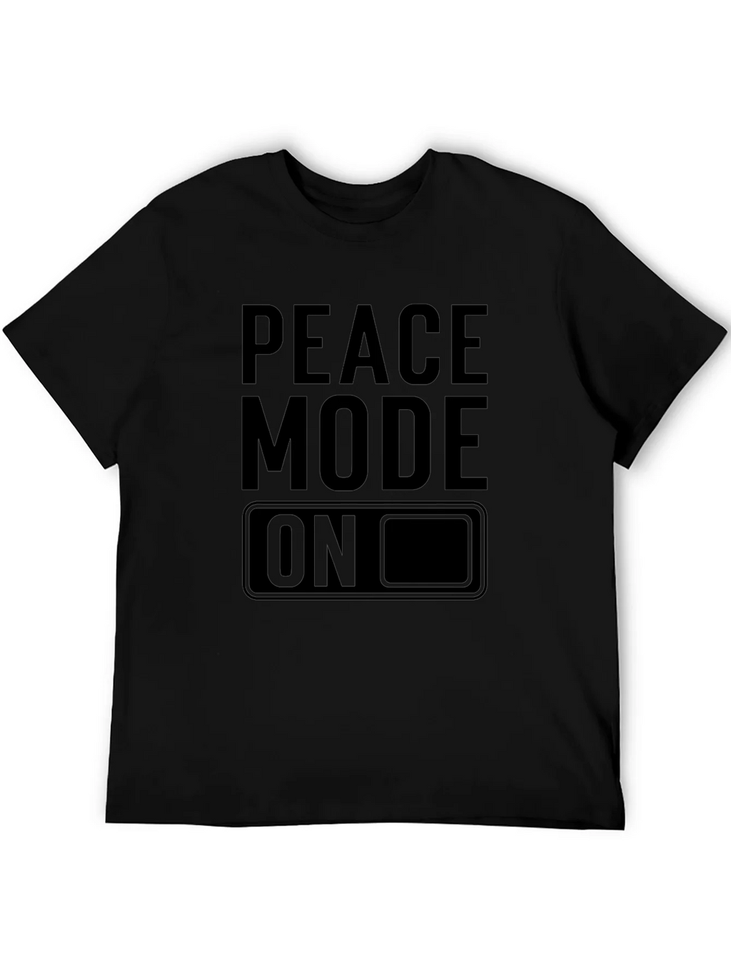 Peace Mode On Black Graphic Tee product image 8