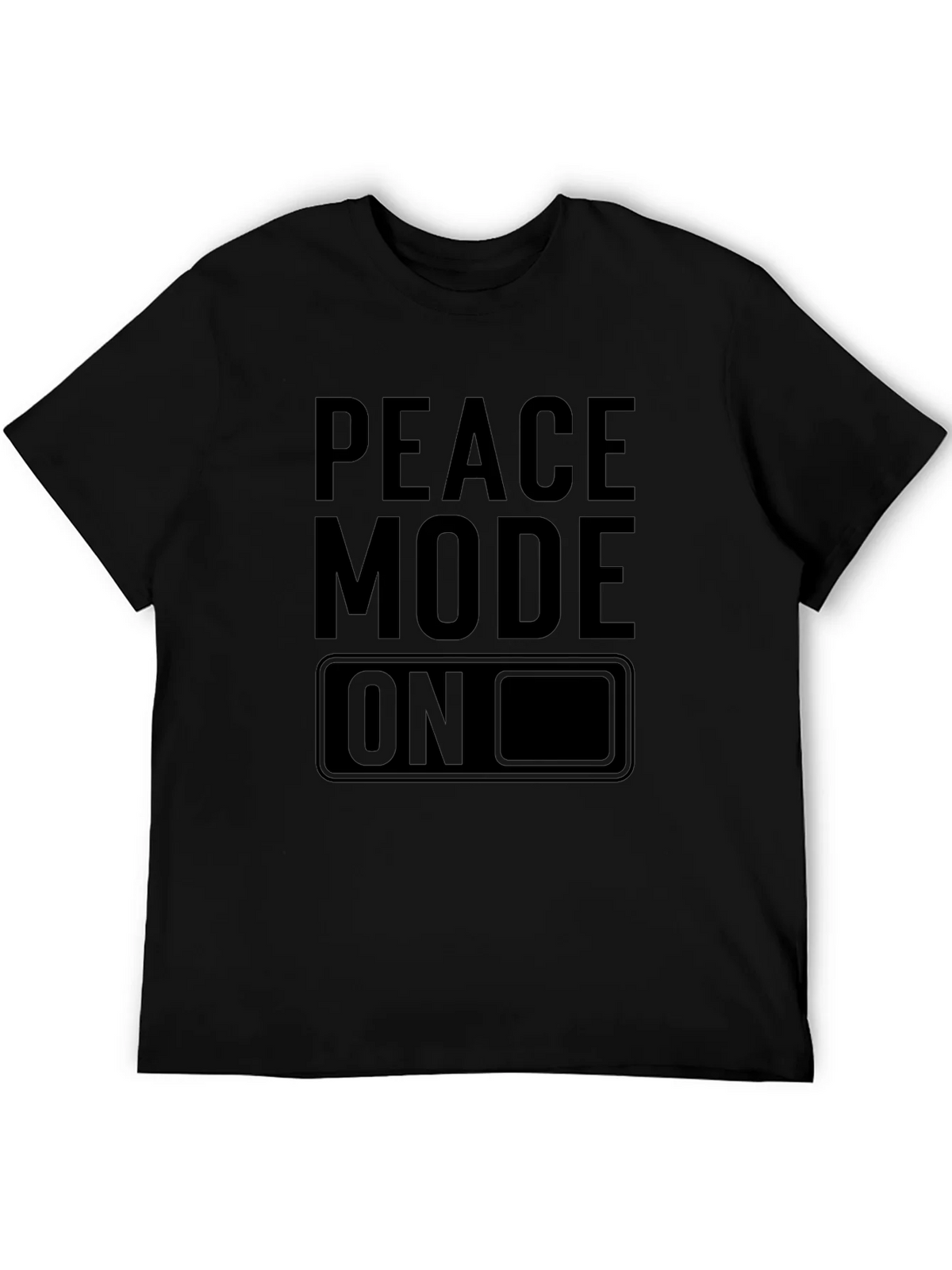 Peace Mode On Black Graphic Tee product image 8