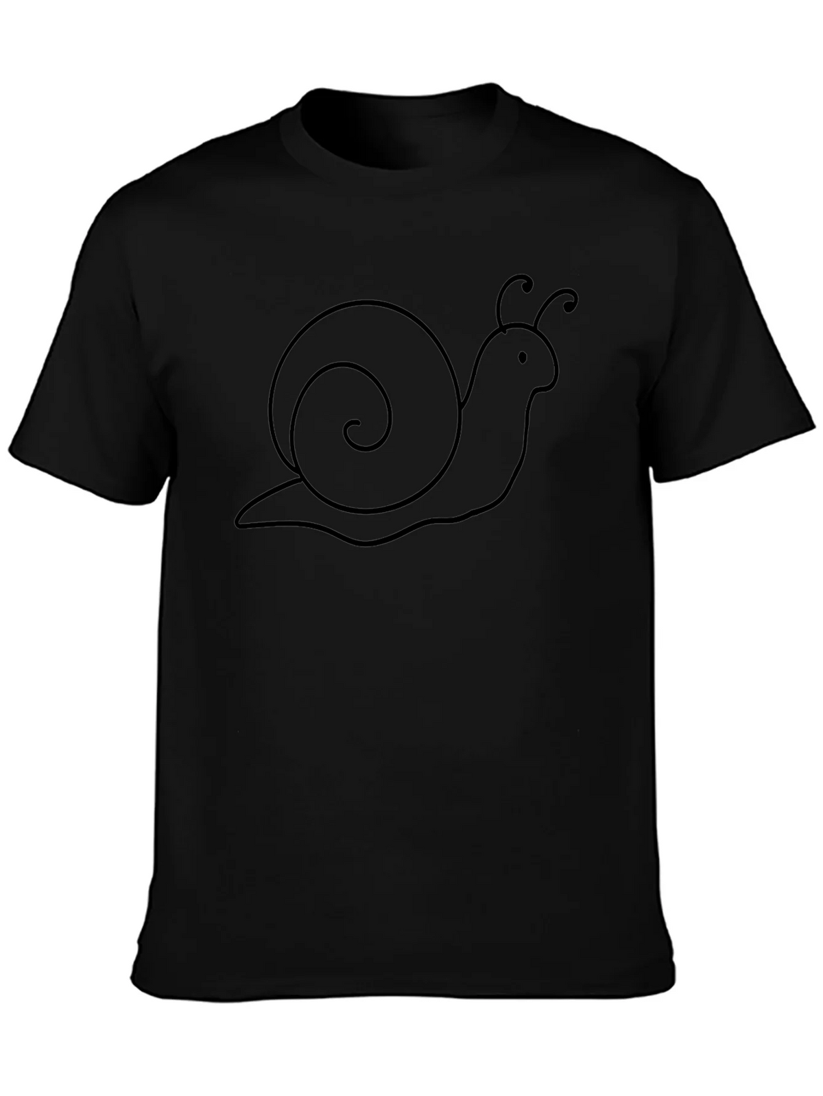 Snail Graphic Tee - Casual Black T-Shirt product image 6