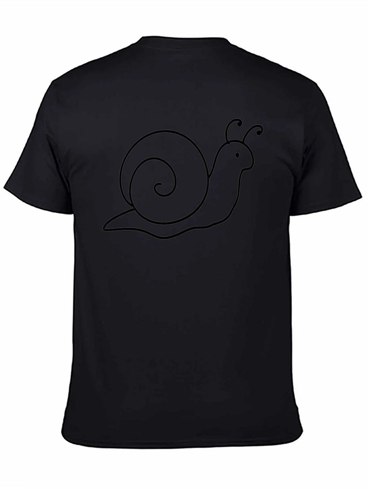 Snail Graphic Tee - Casual Black T-Shirt product image 7