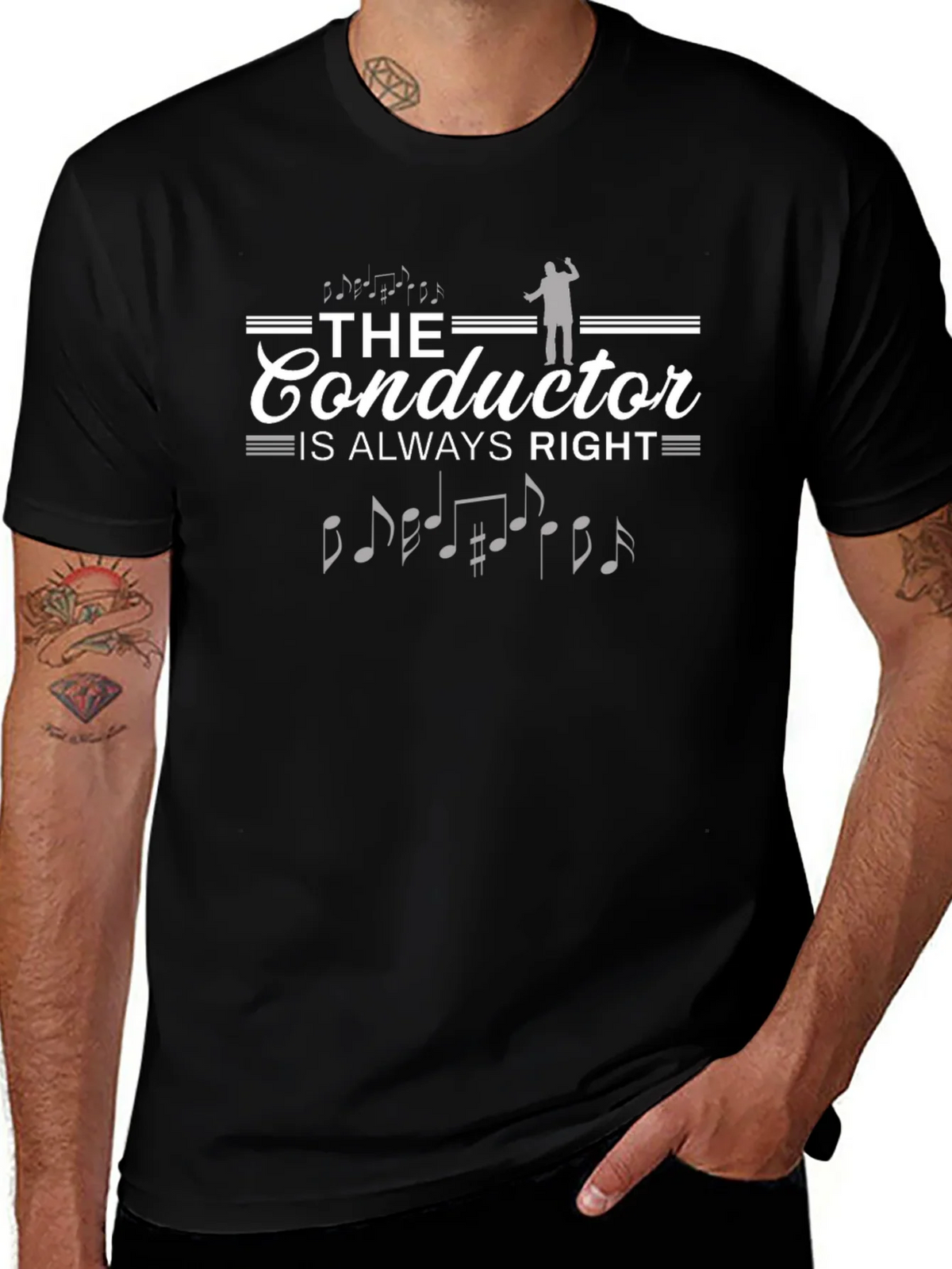 Conductor Always Right T-Shirt - Music Lover Tee product image 1