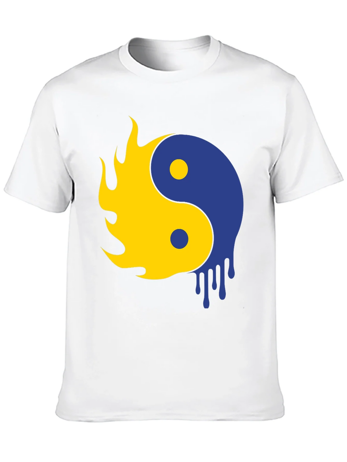 Yin Yang Flame Drip Graphic Tee - Modern Style product image 12
