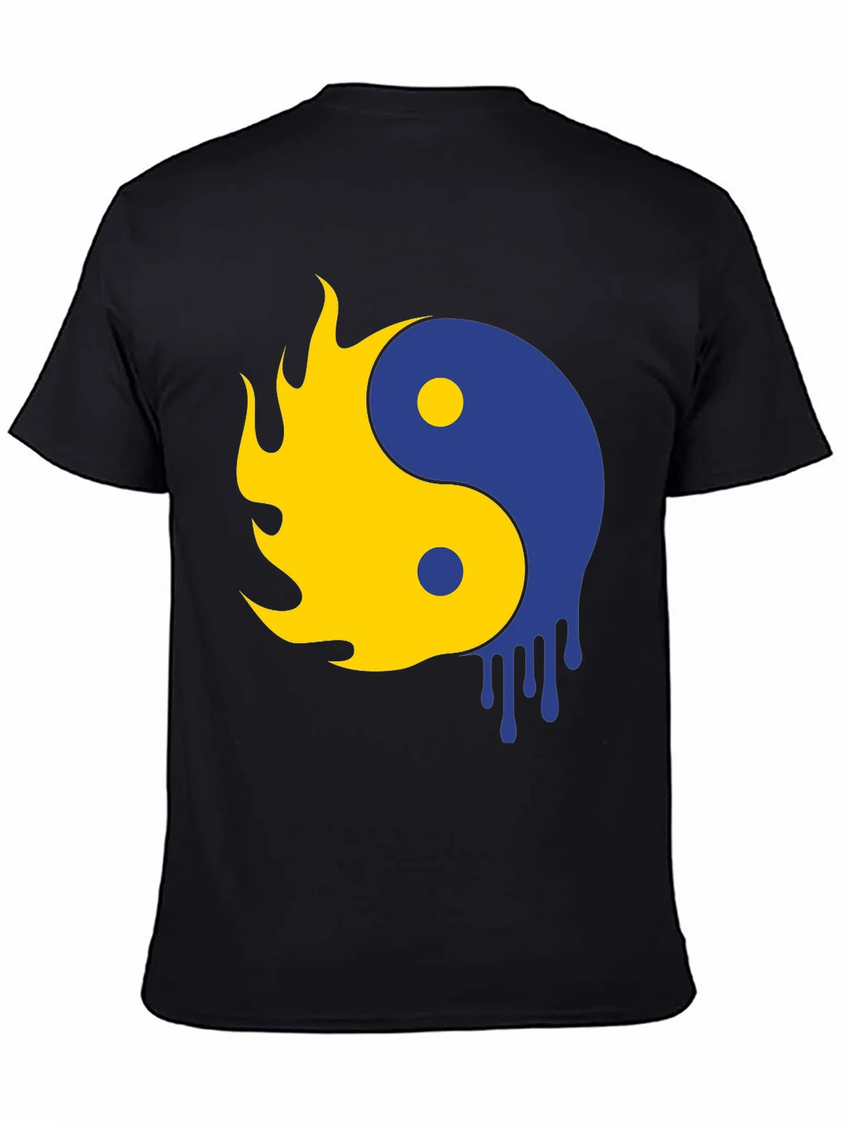 Yin Yang Flame Drip Graphic Tee - Modern Style product image 7