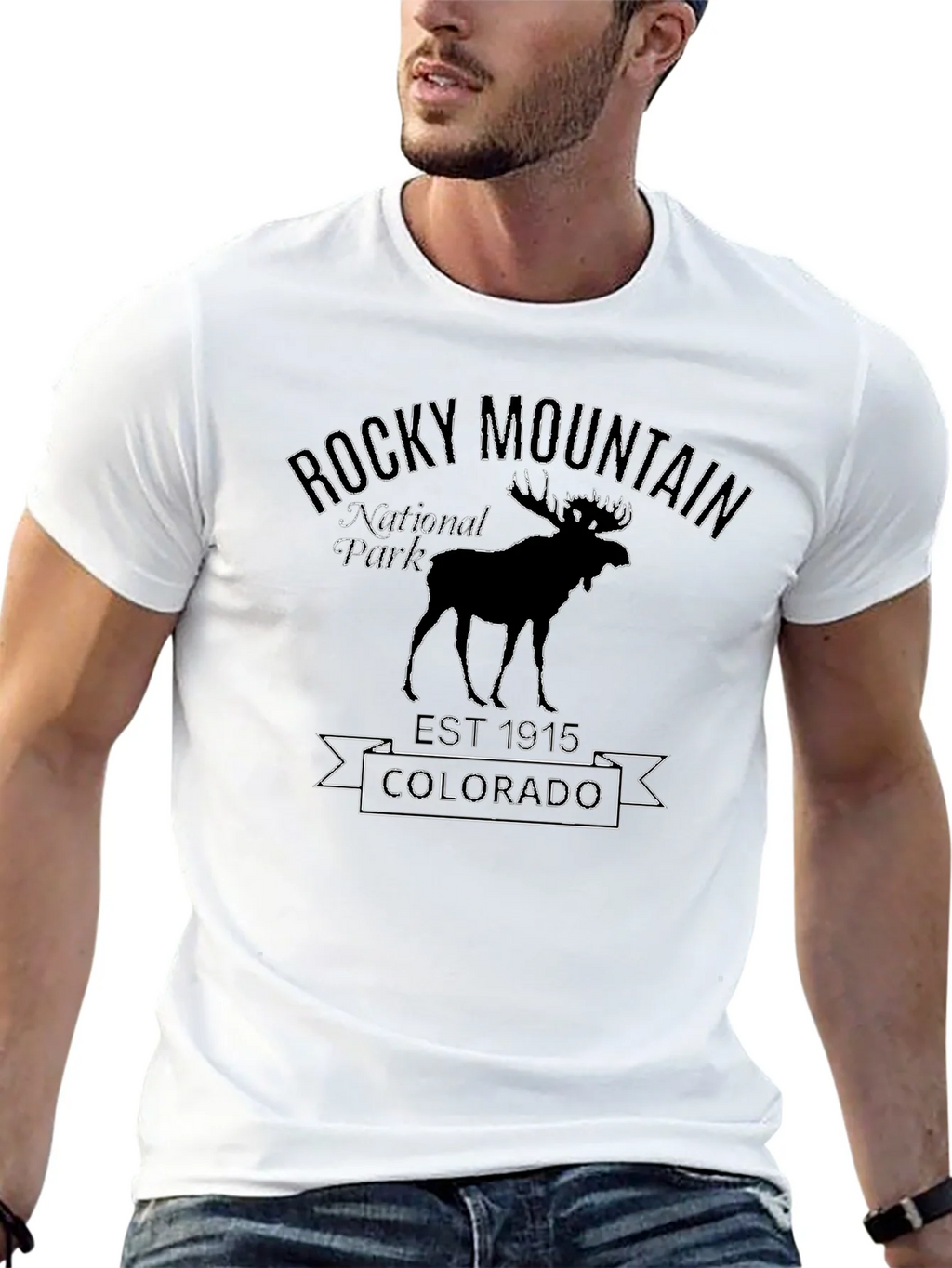 Rocky Mountain National Park Black T-Shirt product image 4