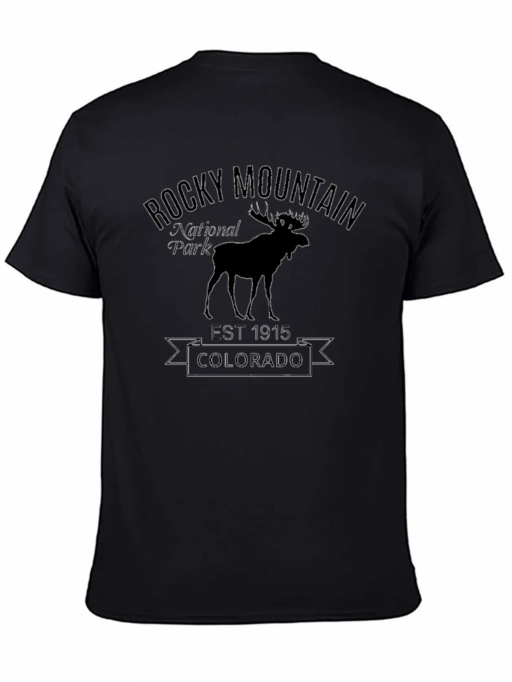Rocky Mountain National Park Black T-Shirt product image 7