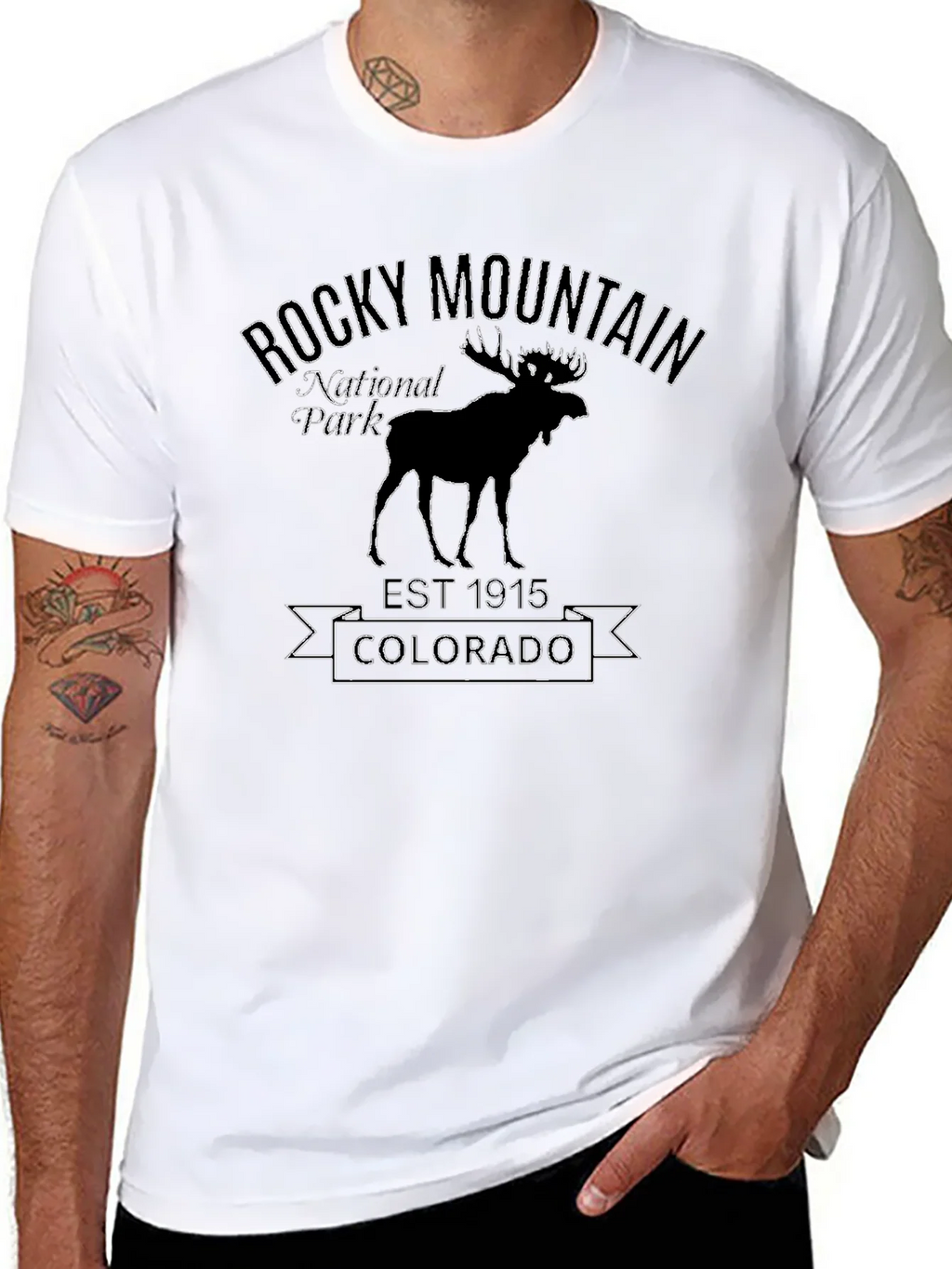 Rocky Mountain National Park Black T-Shirt product image 10