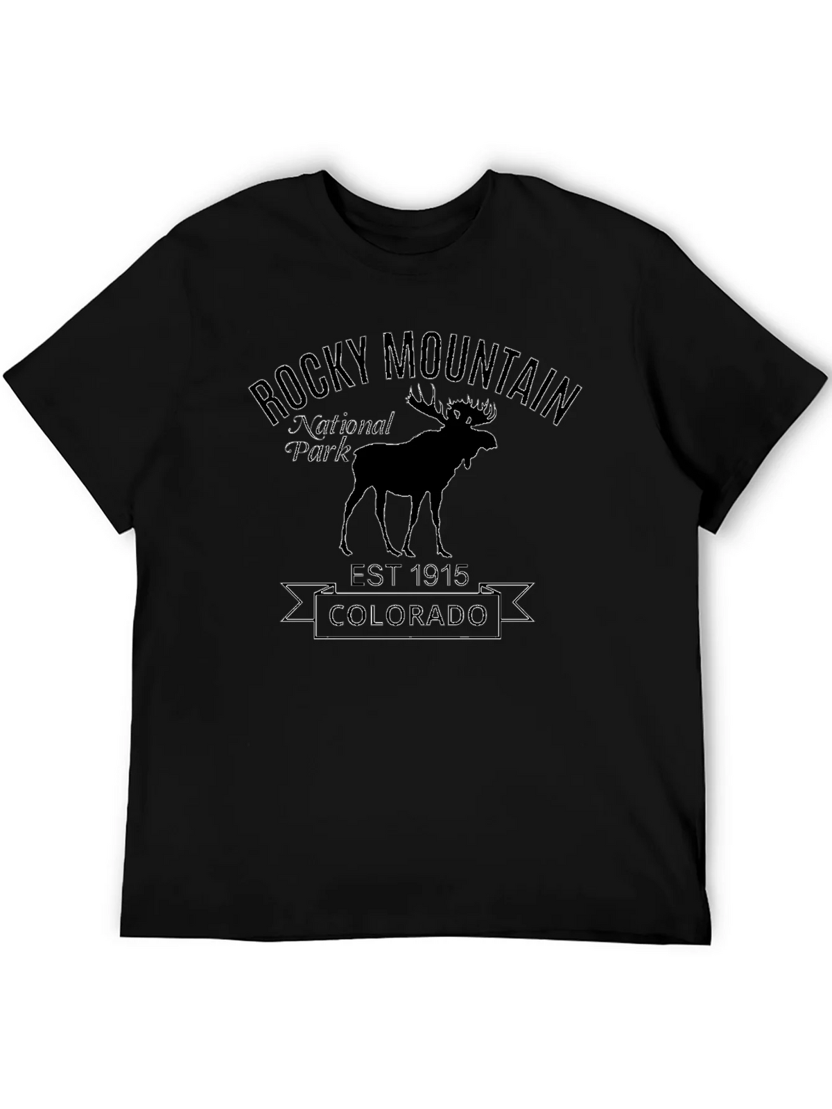 Rocky Mountain National Park Black T-Shirt product image 8