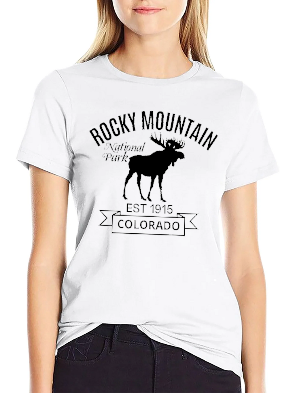 Rocky Mountain National Park Black T-Shirt product image 11