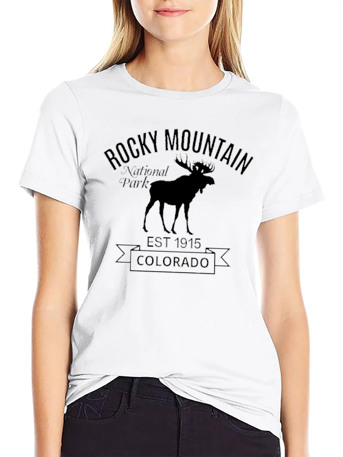 Rocky Mountain National Park Black T-Shirt product image 11