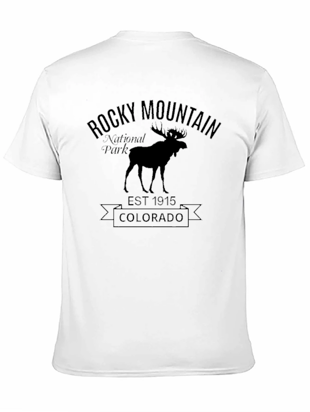 Rocky Mountain National Park Black T-Shirt product image 2