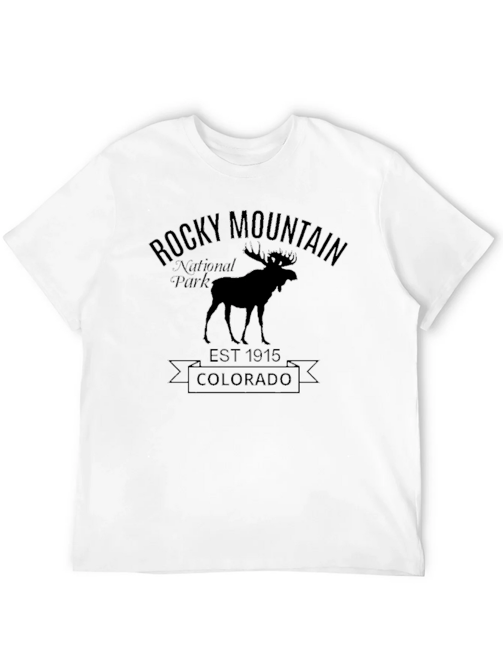 Rocky Mountain National Park Black T-Shirt product image 3
