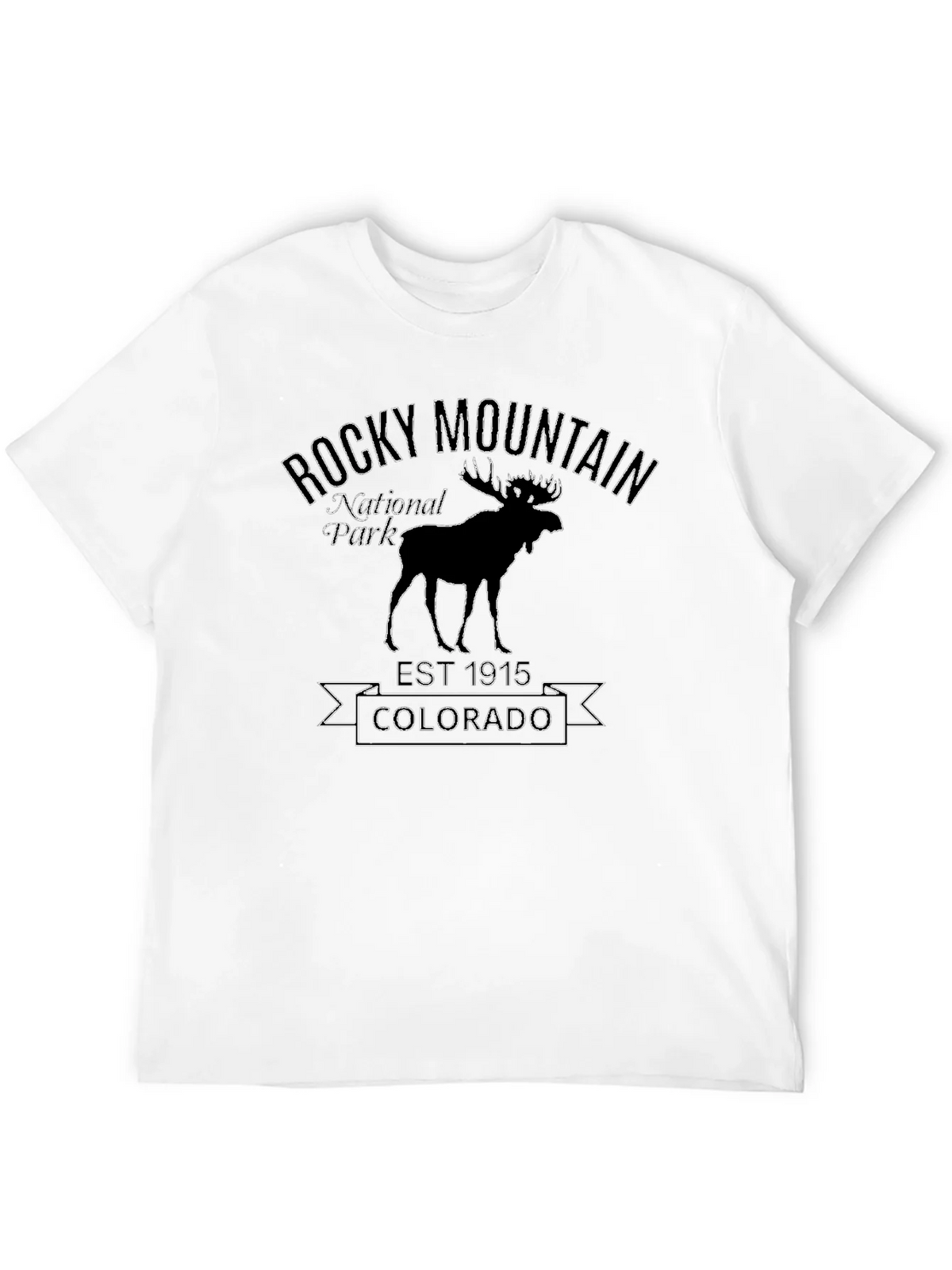 Rocky Mountain National Park Black T-Shirt product image 3