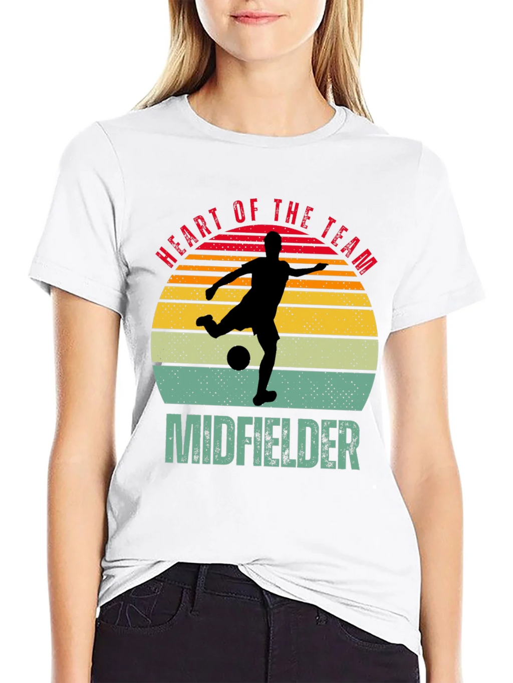 Heart of the Team Midfielder Soccer T-Shirt product image 11