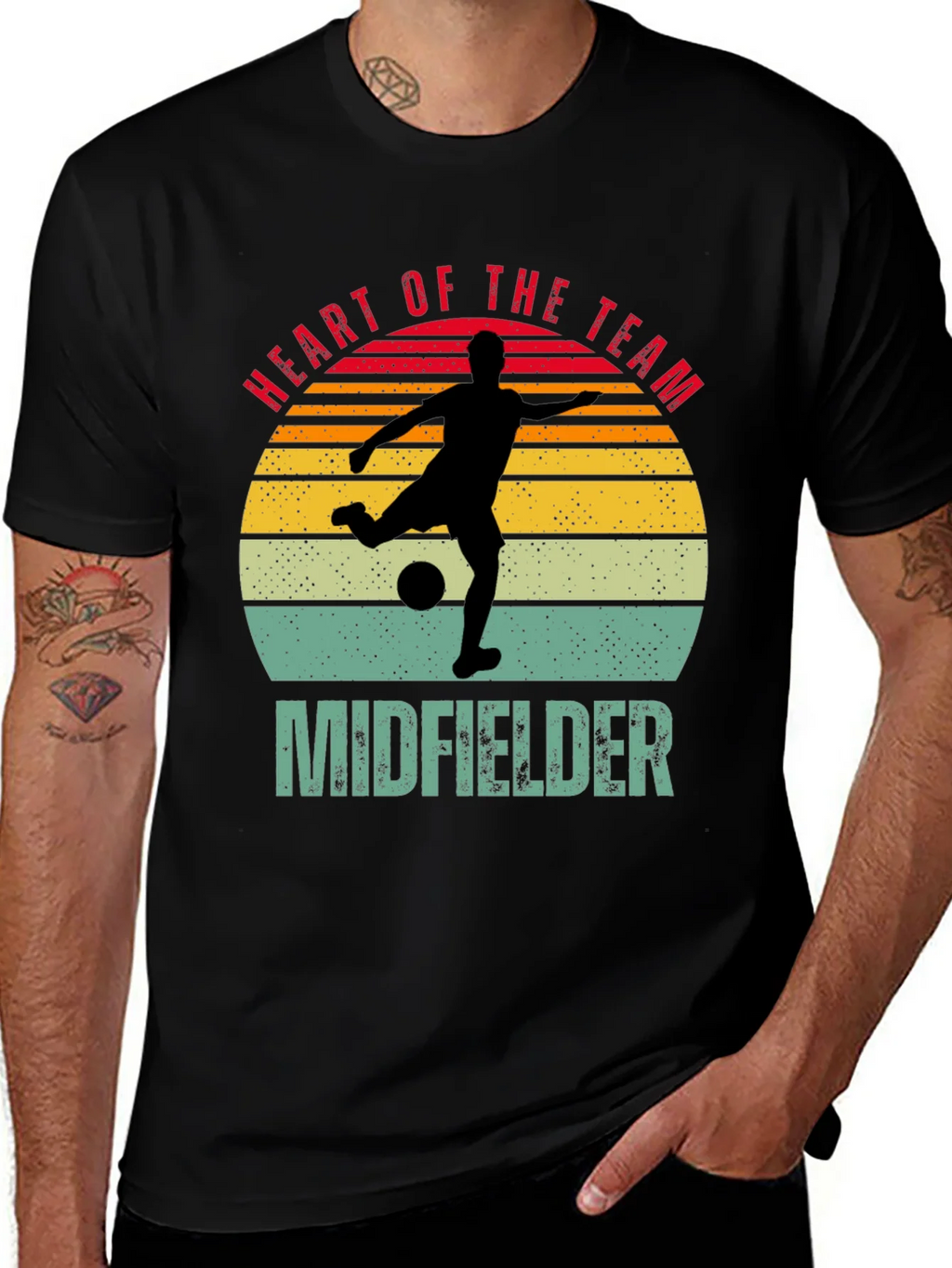 Heart of the Team Midfielder Soccer T-Shirt product image 1