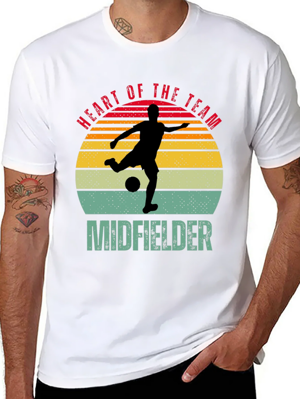 Heart of the Team Midfielder Soccer T-Shirt product image 10