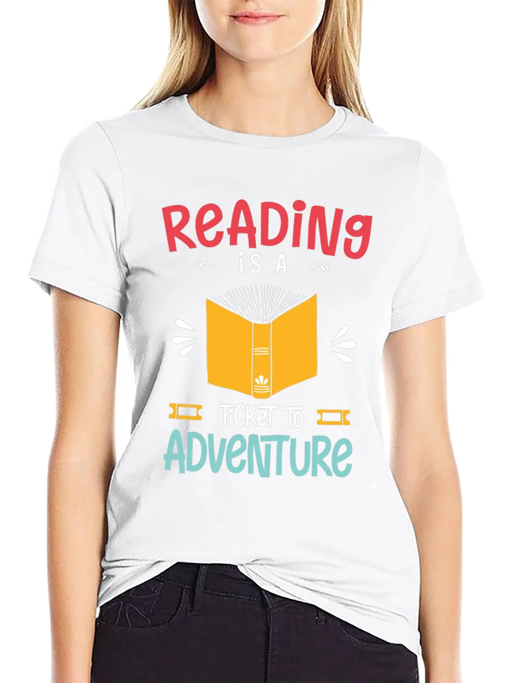 Reading is a Ticket to Adventure Graphic T-Shirt product image 11