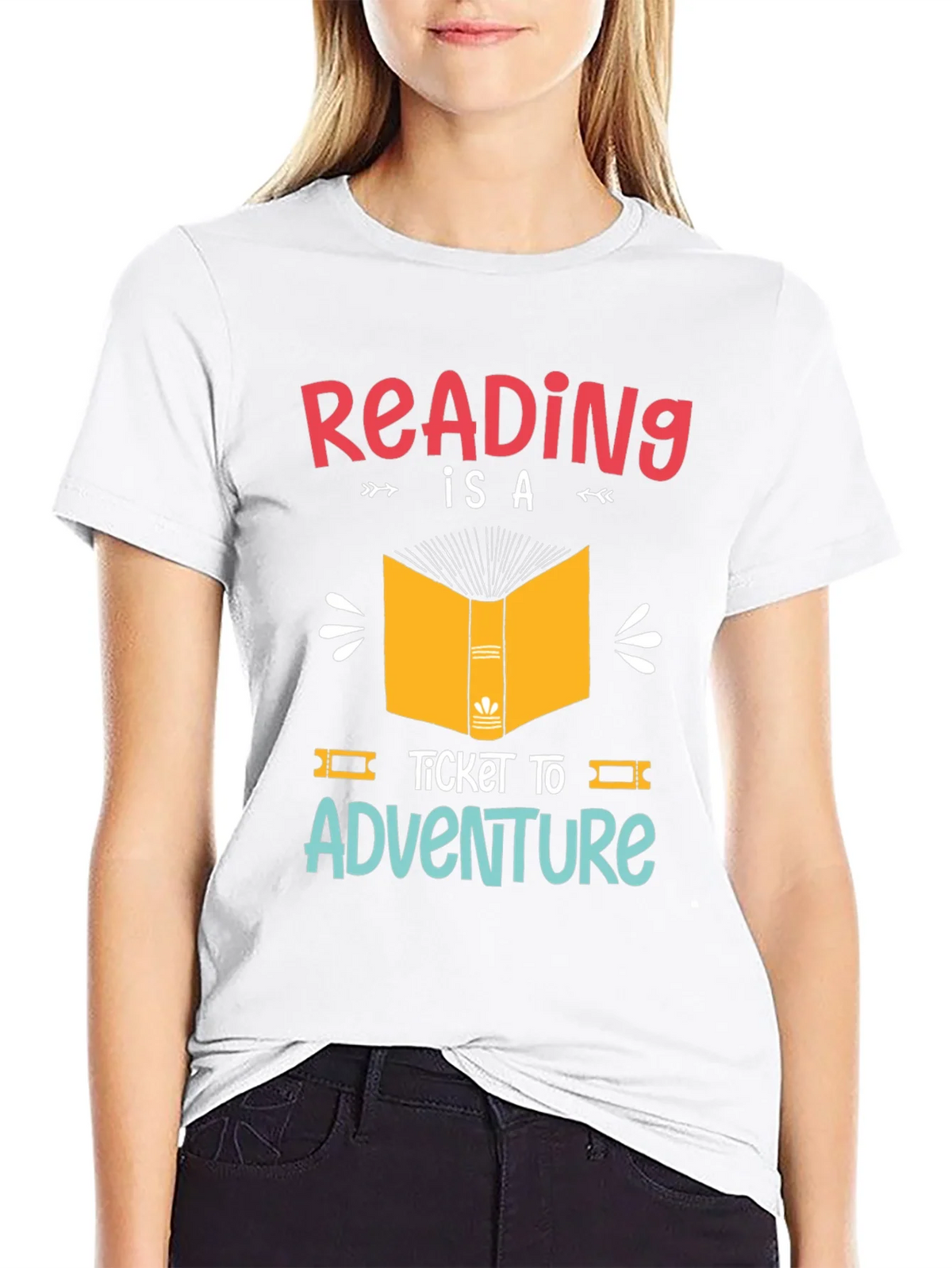 Reading is a Ticket to Adventure Graphic T-Shirt product image 11