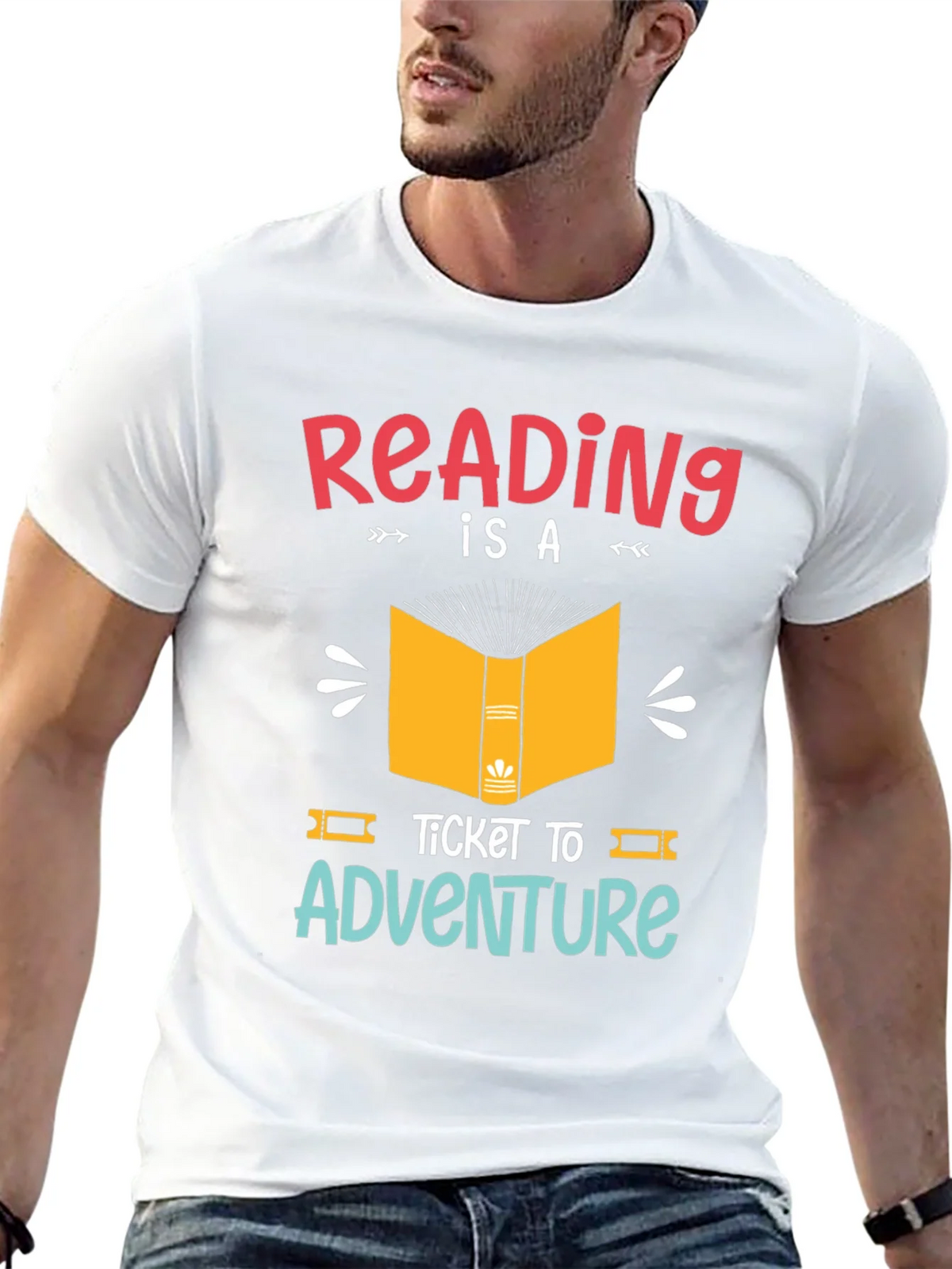 Reading is a Ticket to Adventure Graphic T-Shirt product image 4