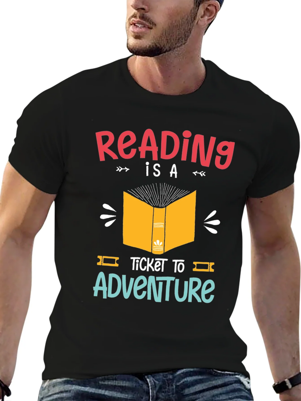 Reading is a Ticket to Adventure Graphic T-Shirt product image 9