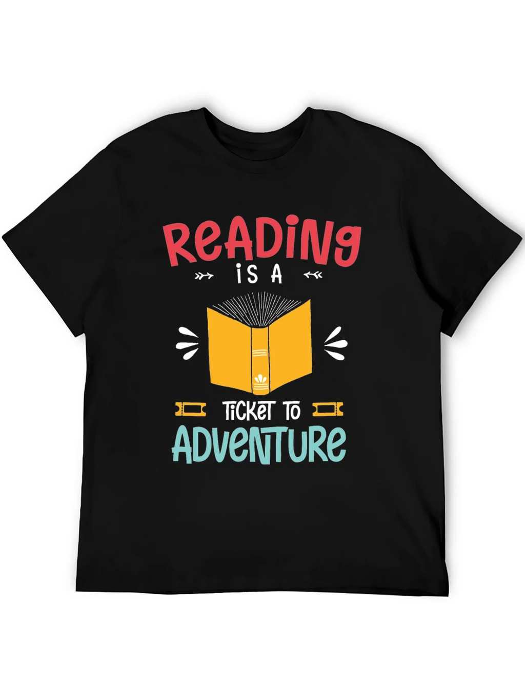Reading is a Ticket to Adventure Graphic T-Shirt product image 8