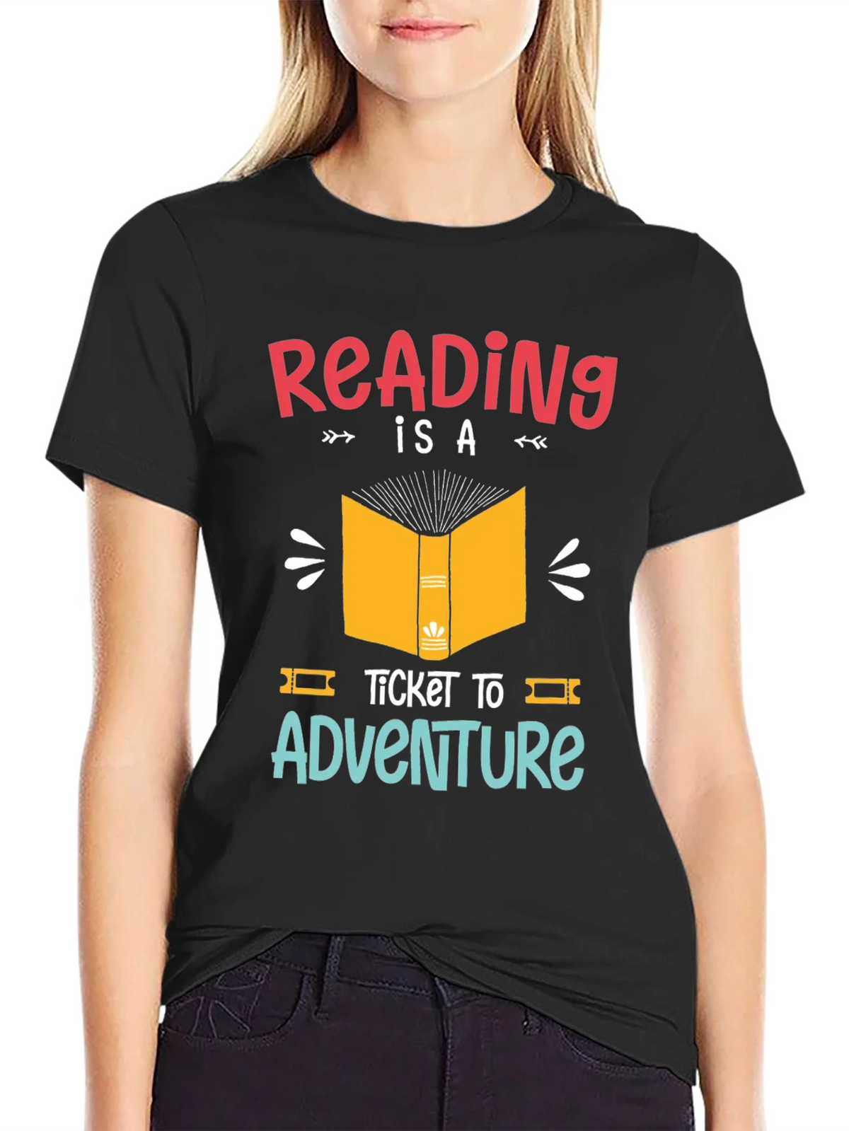 Reading is a Ticket to Adventure Graphic T-Shirt product image 5
