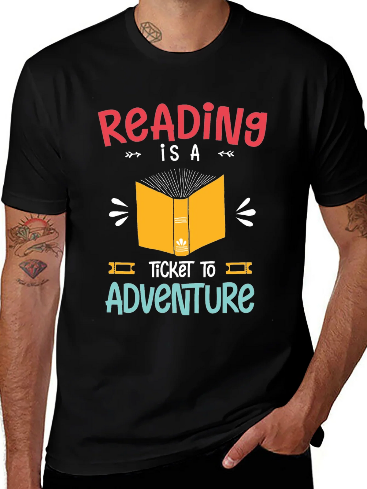 Reading is a Ticket to Adventure Graphic T-Shirt product image 1