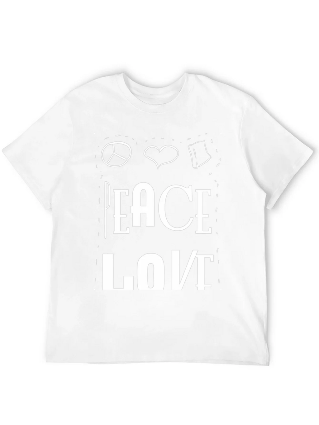 Peace Love Book T-Shirt product image 3