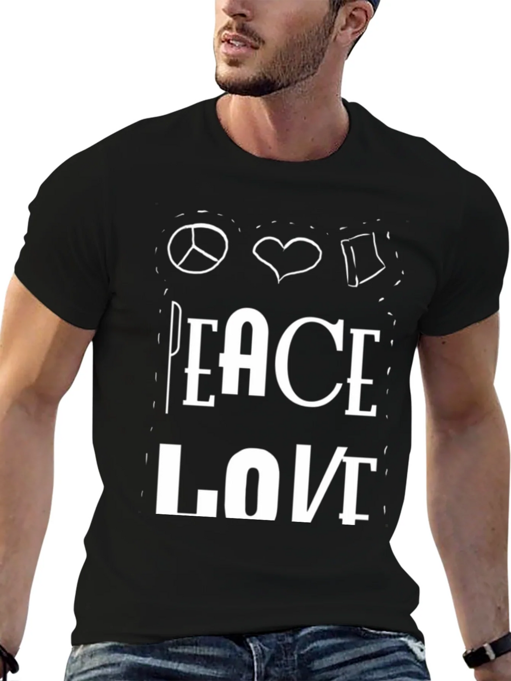 Peace Love Book T-Shirt product image 9